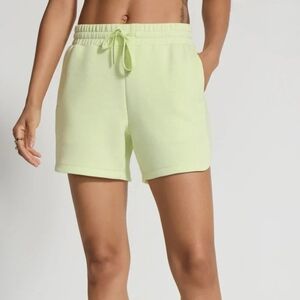 Mondetta Active Shorts Womens Size Small Lime Green Jersey Knit High Rise Casual